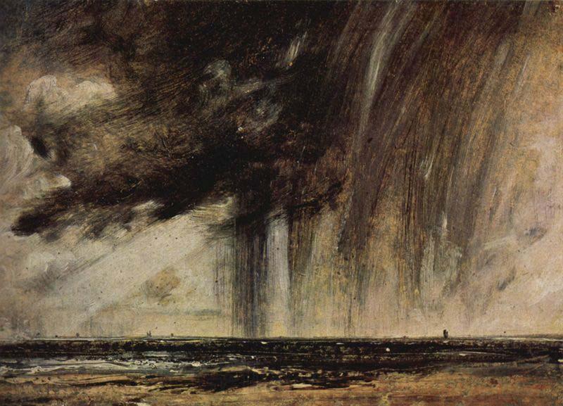 John Constable Constable Seascape Study with Rain Cloud c.1824 Spain oil painting art